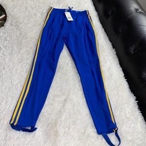 Adidas slim fit high rise tapered leg standard length pants size small NWT
